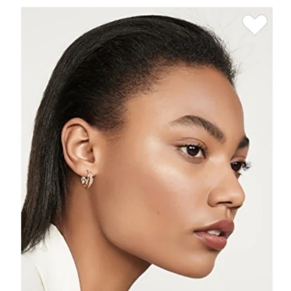 NEW SHASHI Trois Pave Hoops - Picture 5 of 12